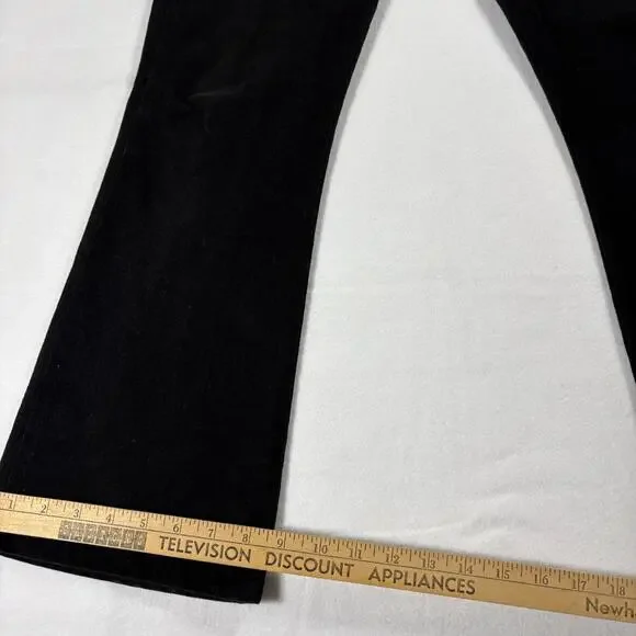 Levi’s 515 Boot Cut Pants Womens 28x29 Black Corduroy Y2K Retro Flare Stitch - Picture 4 of 8